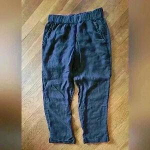 Rachel Roy 100% Linen Cropped Pants